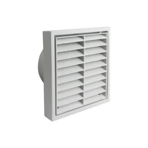 Manrose Fixed Louvre Grille White 150mm Ducting LMN009