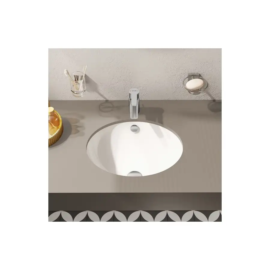 VitrA Undercounter Basin VTPB0006 Zero Tap Hole White