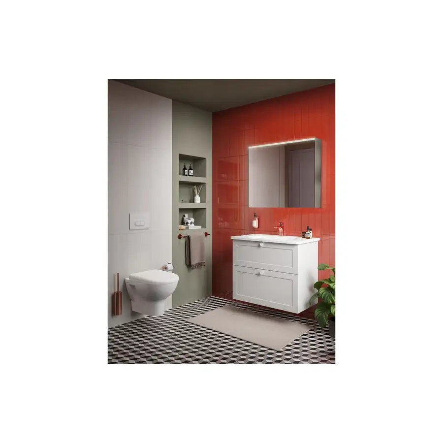 Vanity Basin VTPB1006 White Fire Fine Clay - 805x470mm