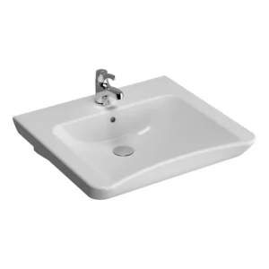 VitrA 600x545mm Basin VTPB1128 White Fire Fine Clay Hygiene Glaze Tech