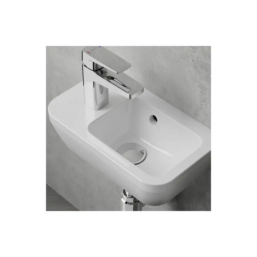 VitrA Compact Basin VTPB1052 White Vitreous China 1 Tap Hole