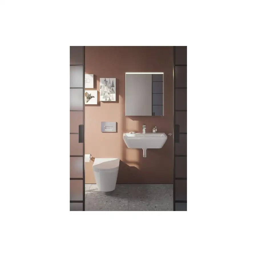 VitrA Compact Basin VTPB1270 Fire Fine Clay with Tap Hole