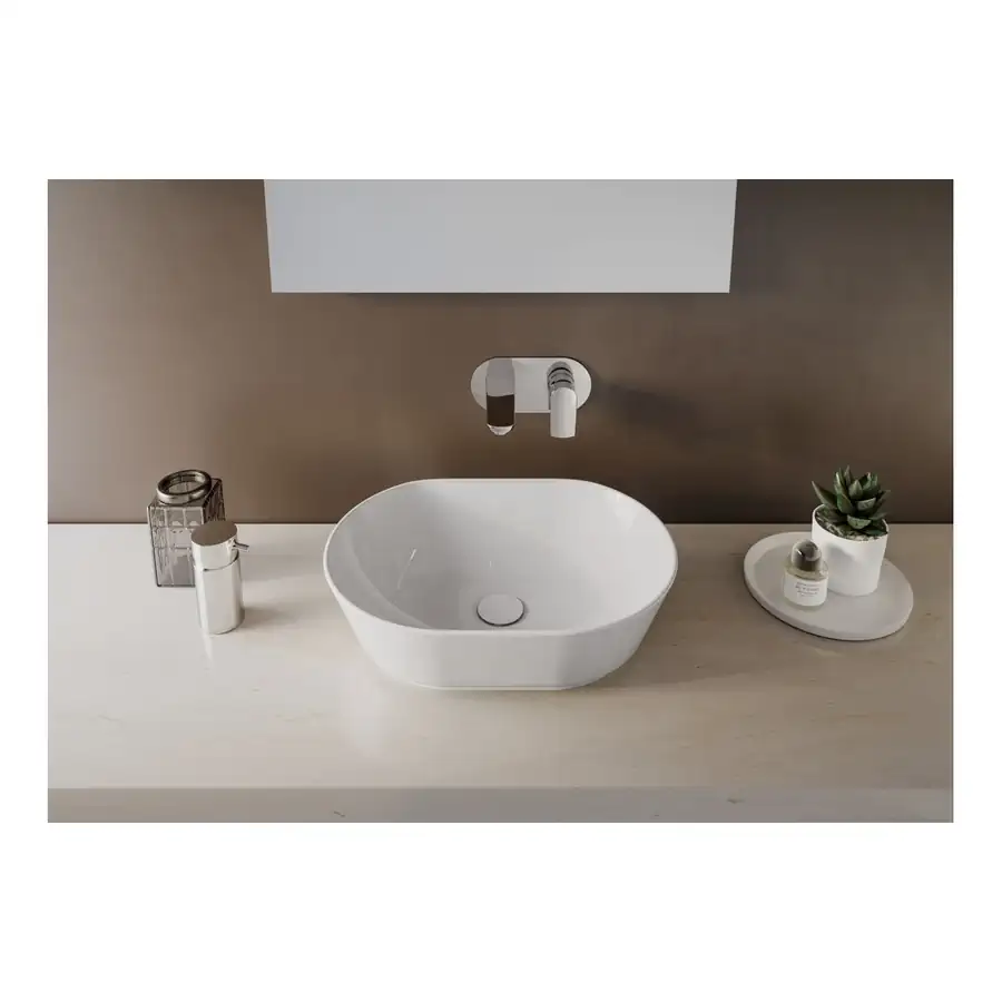VitrA White Basin VTPB0052 No Tap Hole White Fire Fine Clay