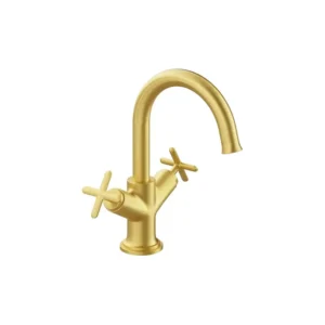 VitrA Basin Mixer Cross Handles VTTS1070 Brushed Gold