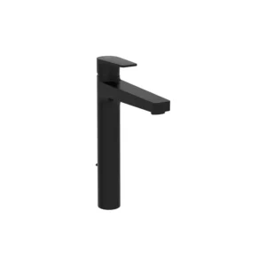 VitrA Square Tall Basin Mixer Lever Waste Deck Mounted Matt Black - VTTS1140