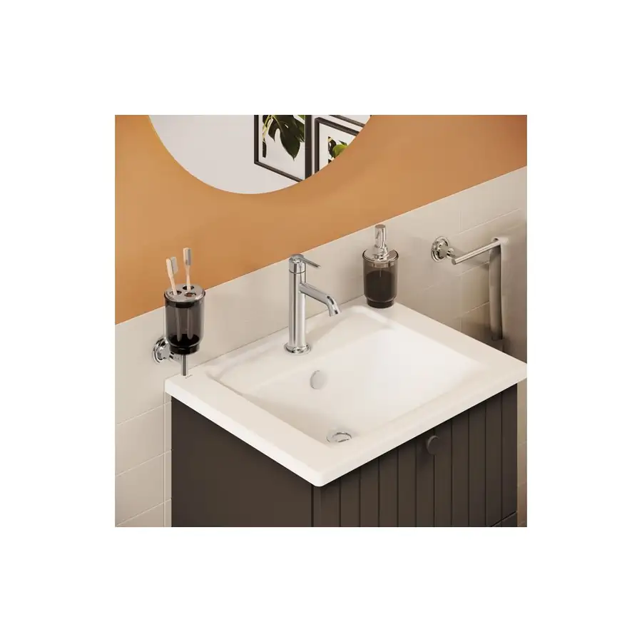 VitrA Chrome Classic Basin Mixer Deck Mounted - VTTS1142 - Image 2