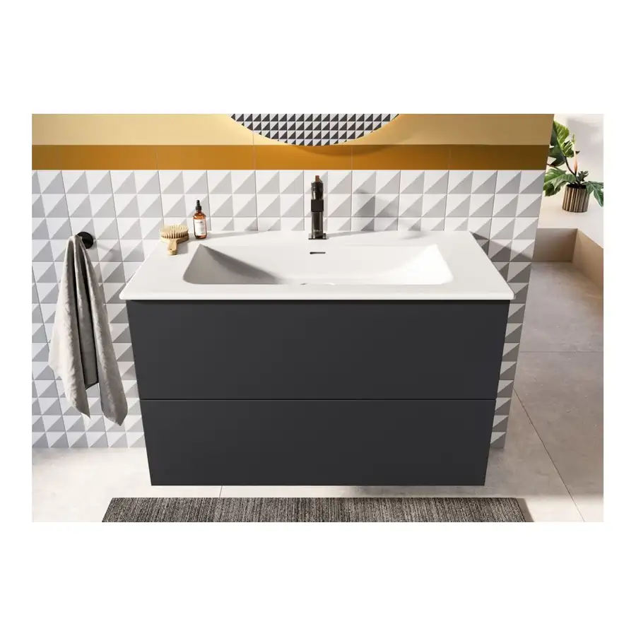 VitrA Gloss Black Basin Mixer Low Pressure and V-Bright - VTTS1150 - Image 3