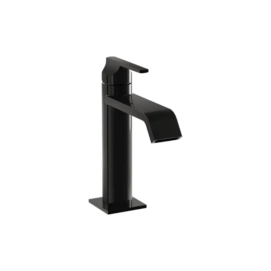 VitrA Gloss Black Basin Mixer Low Pressure and V-Bright - VTTS1150