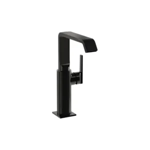 VitrA Gloss Black Suit Basin Mixer Low Pressure Side Handle - VTTS1156