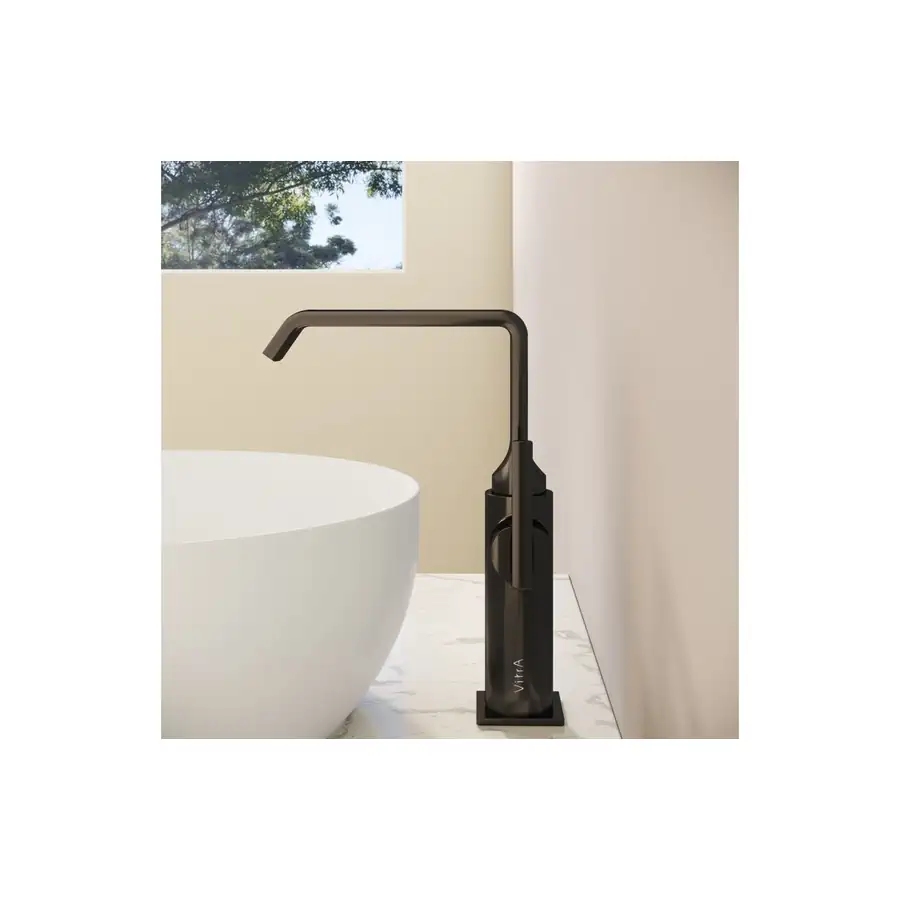 VitrA Gloss Black Suit Basin Mixer Low Pressure Side Handle - VTTS1156 - Image 4