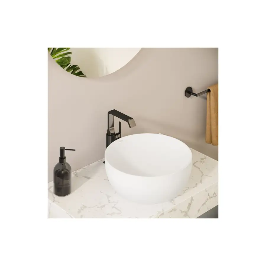VitrA Gloss Black Suit Basin Mixer Low Pressure Side Handle - VTTS1156 - Image 2