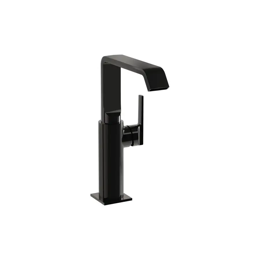VitrA Gloss Black Suit Basin Mixer Low Pressure Side Handle - VTTS1156