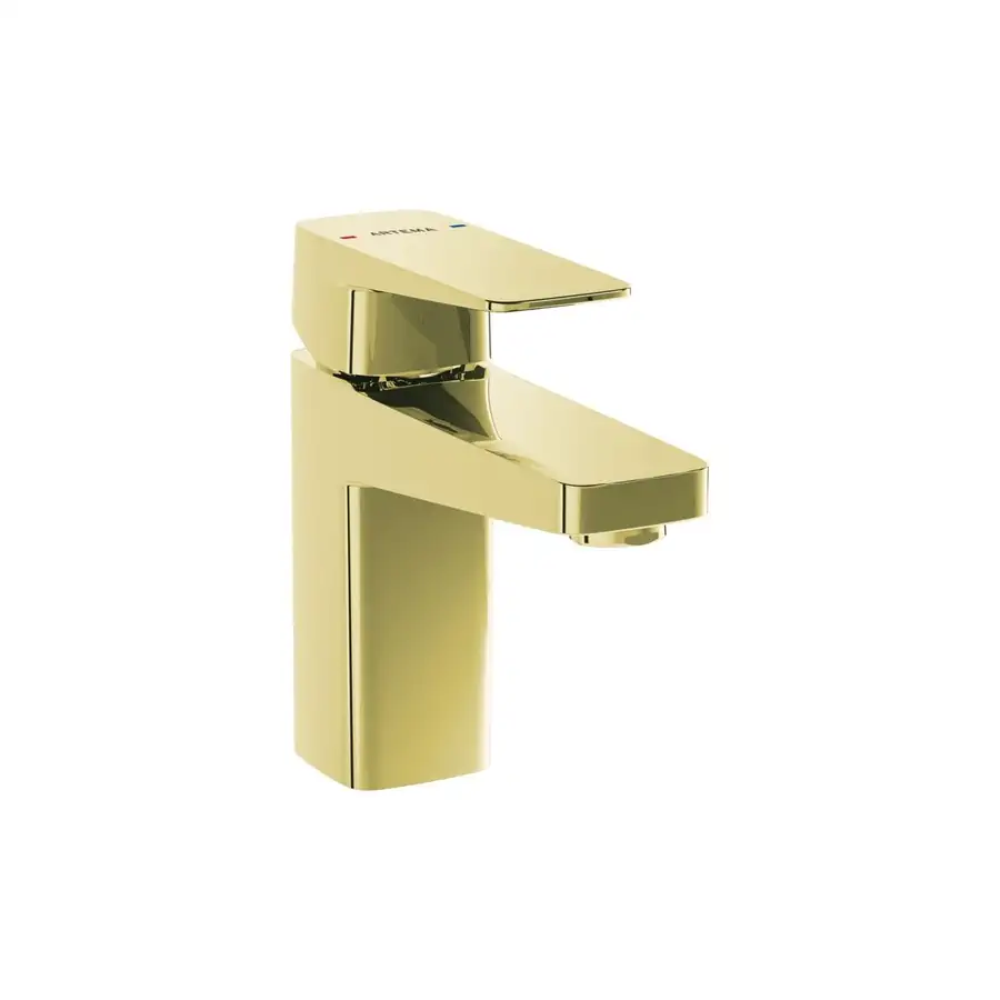 VitrA Square Compact Basin Mixer Deck Mounted Soft Gold - VTTS1468
