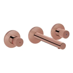 VitrA 3-Hole Basin Mixer Wall Mounted Soft Copper - VTTS3048