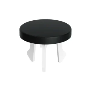 VitrA Basin Mounted Overflow Cover Matt Black Scratch Resistant - VTTW0076