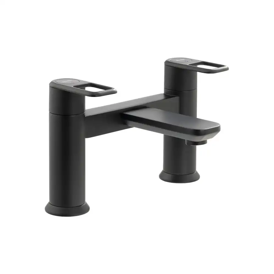 Abode Bath Filler AB2863 Low Pressure Deck Mounted Matt Black