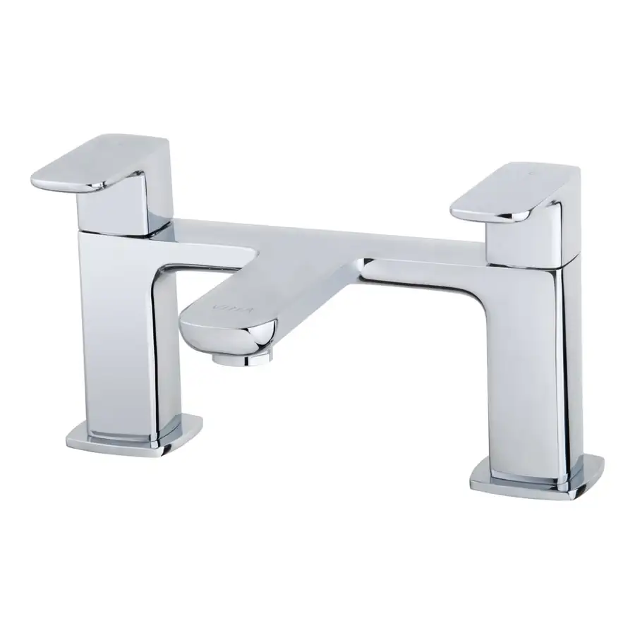 VitrA Bath Filler Square Wall Mounted VTTB1018 Chrome