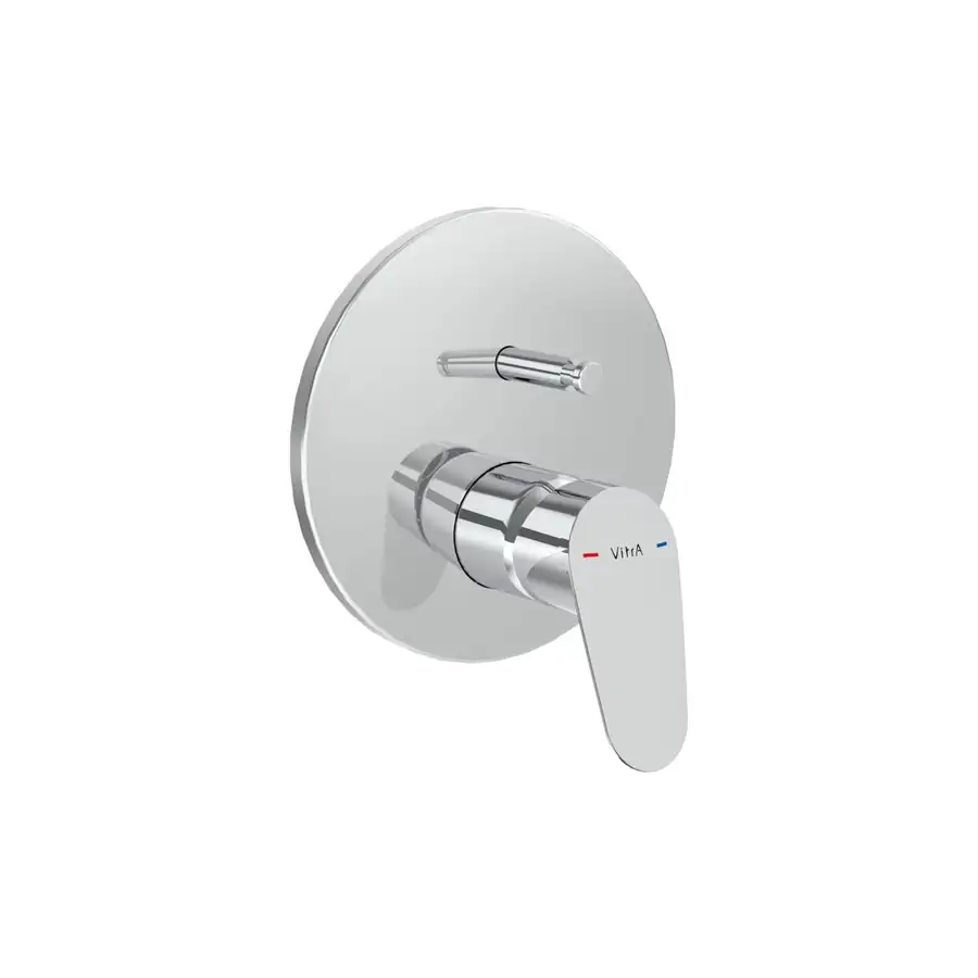 VitrA Bath Mixer Valve Wall Mounted Low Pressure Chrome