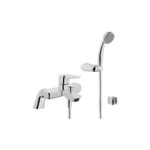 VitrA Bath Shower Mixer Chrome Finish Angled Design