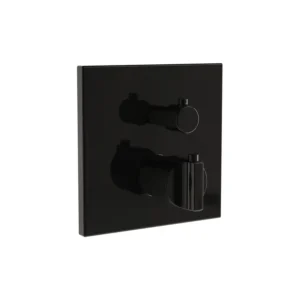 VitrA Bath Shower Mixer Gloss Black Thermostatic VTCM0340