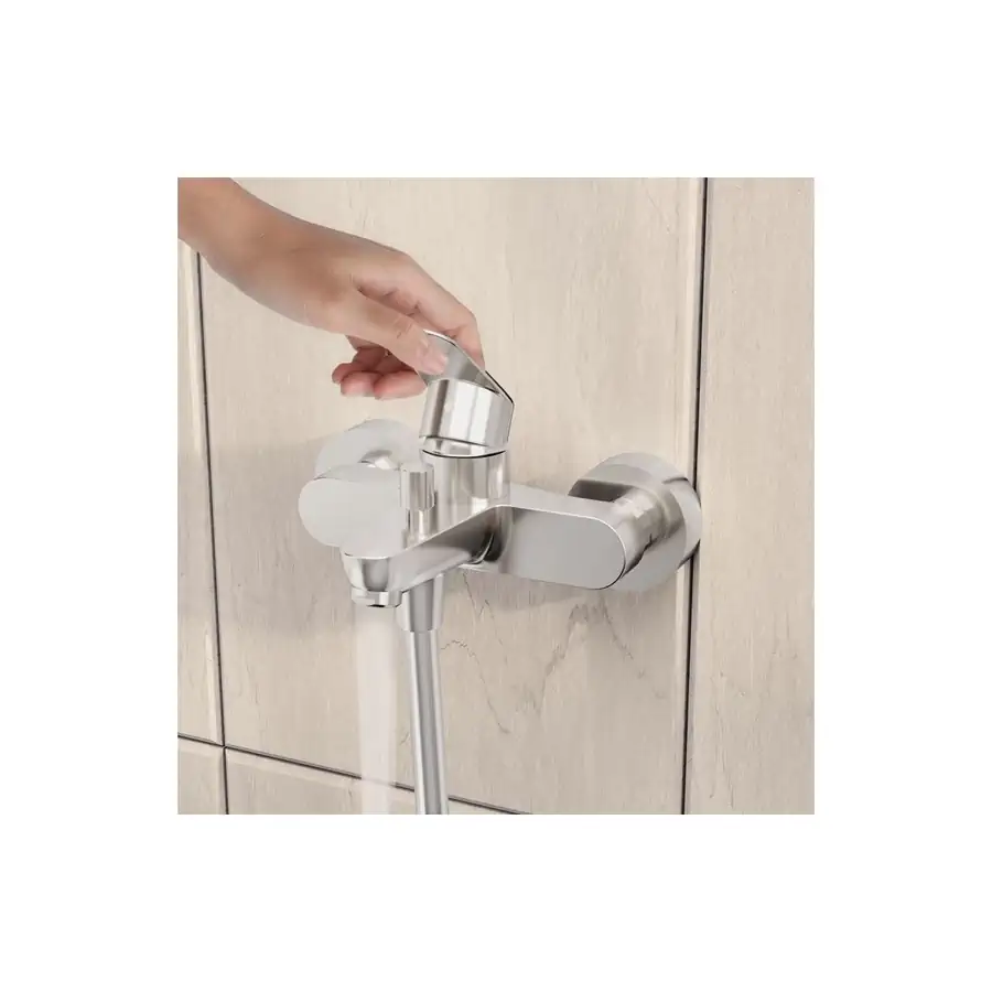 VitrA Bath Shower Mixer Low Pressure Chrome VTTB2002 - Image 4