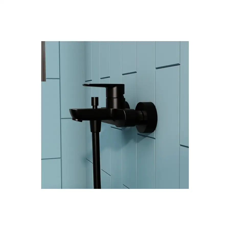VitrA Bath Shower Mixer Low Pressure VTTB2006 Matt Black - Image 3