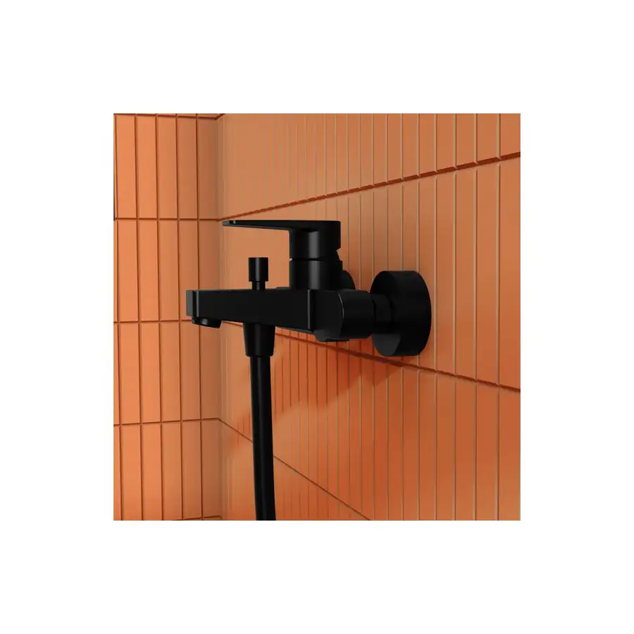VitrA Low Pressure Bath Shower Mixer Matt Black VTTB2010 - Image 3