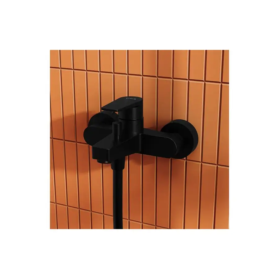 VitrA Low Pressure Bath Shower Mixer Matt Black VTTB2010 - Image 4