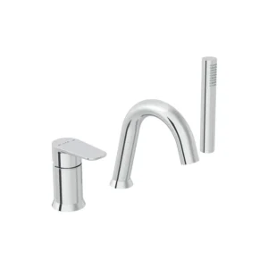 VitrA 3 Hole Bath Shower Mixer Chrome VTTB3002