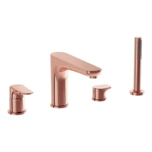 VitrA Bath Shower Mixer 4 Hole Soft Copper VTTB4014