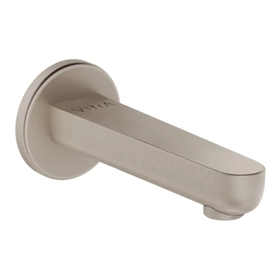 VitrA Wall Mounted Bath Spout Brushed Nickel VTTB1078
