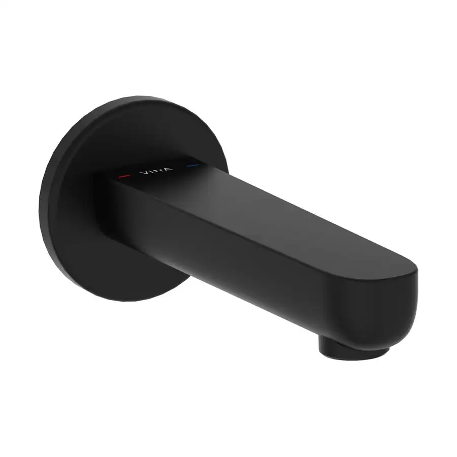 VitrA Root Round Bath Spout Matt Black VTTB1172