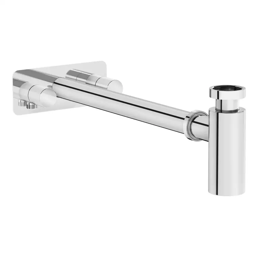 VitrA Chrome Symmetric Bottle Trap Wall Mounted for Bathroom - VTTW0016