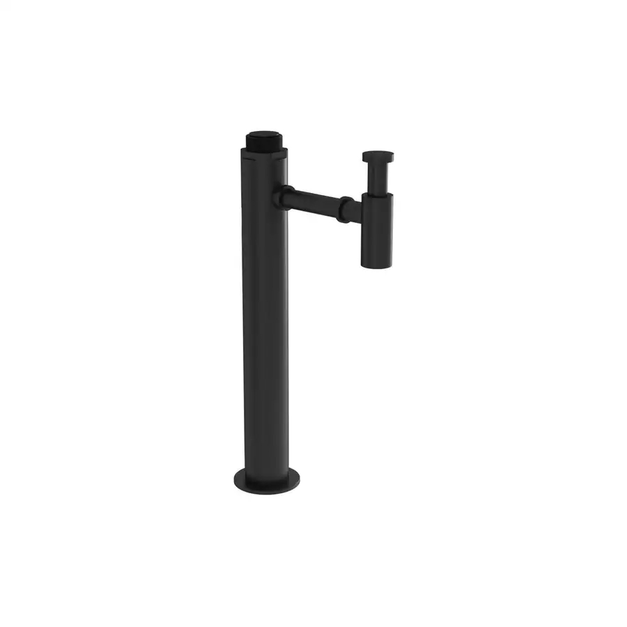 VitrA Floor Standing Bottle Trap Short Matt Black VTTW0036