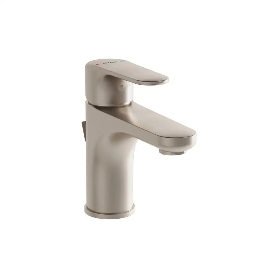 VitrA Brushed Nickel Compact Basin Mixer Curved Lines - VTTS1290