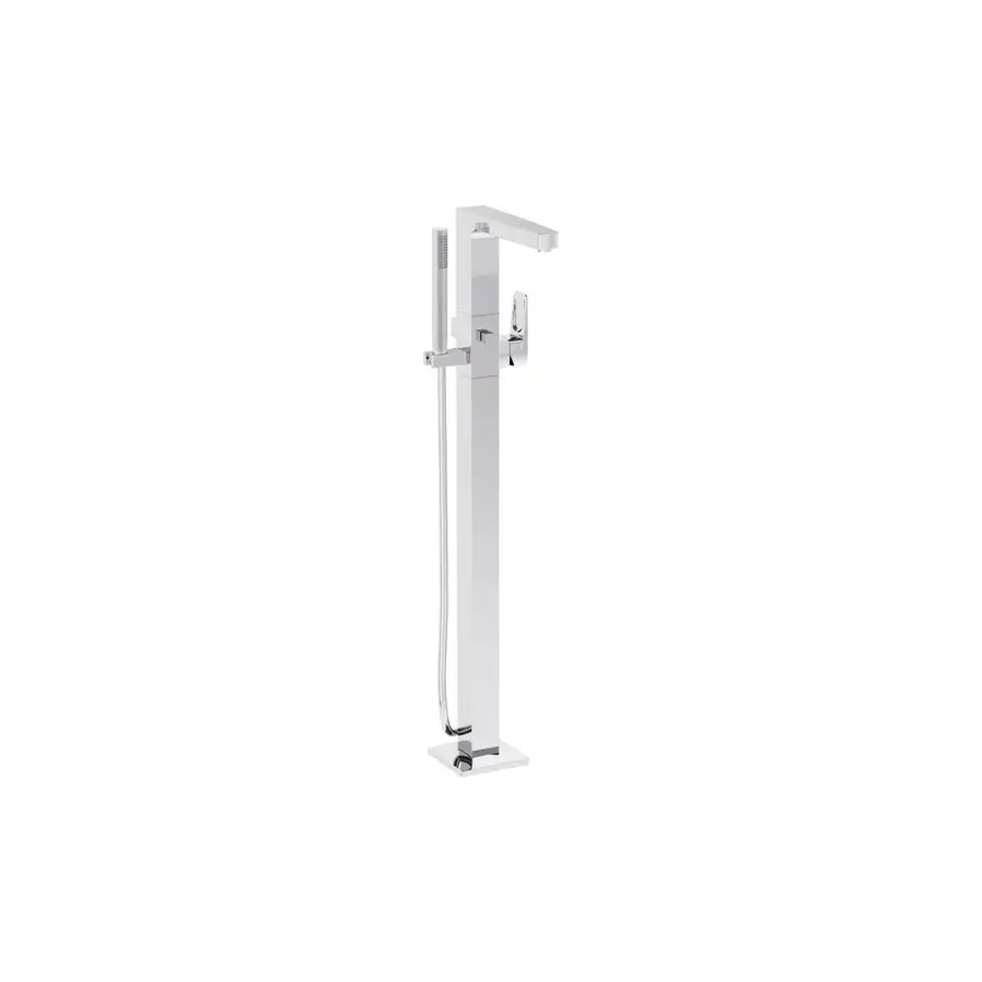 VitrA Root Square Bath Shower Mixer Chrome VTTB1062 - Image 2
