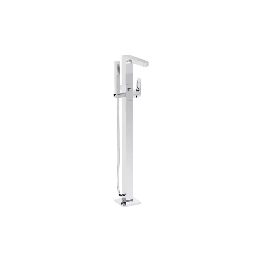 VitrA Root Square Bath Shower Mixer Chrome VTTB1062