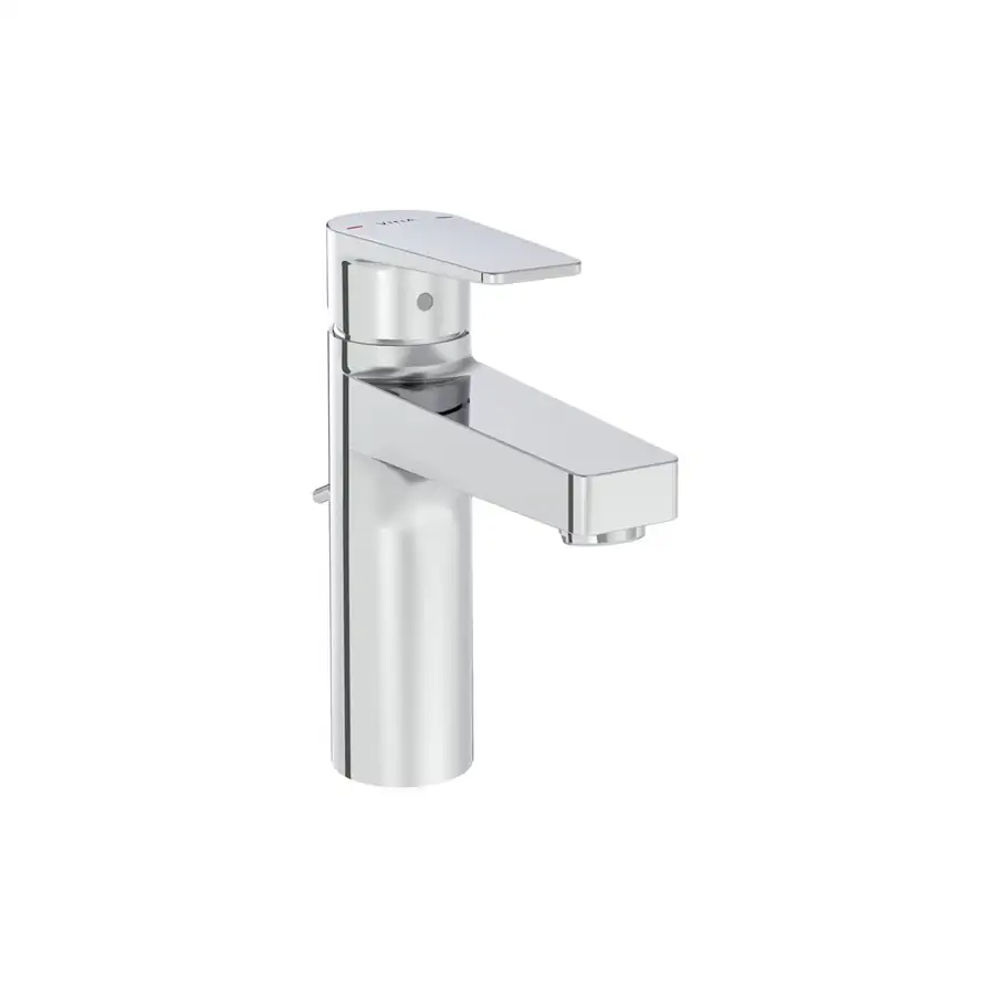 VitrA Large Chrome Square Basin Mixer Deck Mounted - VTTS1134