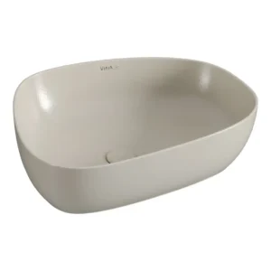 VitrA Recycled Basin VTPB0202 Matt Taupe Zero Tap Hole