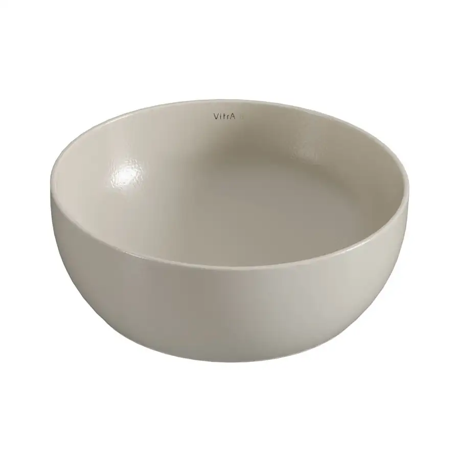 VitrA Recycled Basin VTPB0218 Zero Tap Hole Matt Taupe