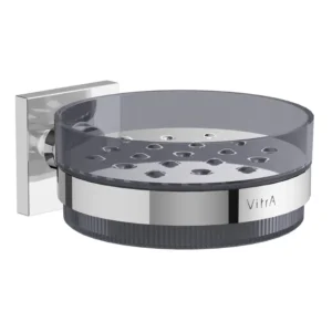 VitrA Root Soap Dish VTAC0150 Chrome Finish Dimensions 136 110 54mm