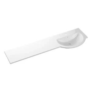 Round Basin White Resin One Piece Basin