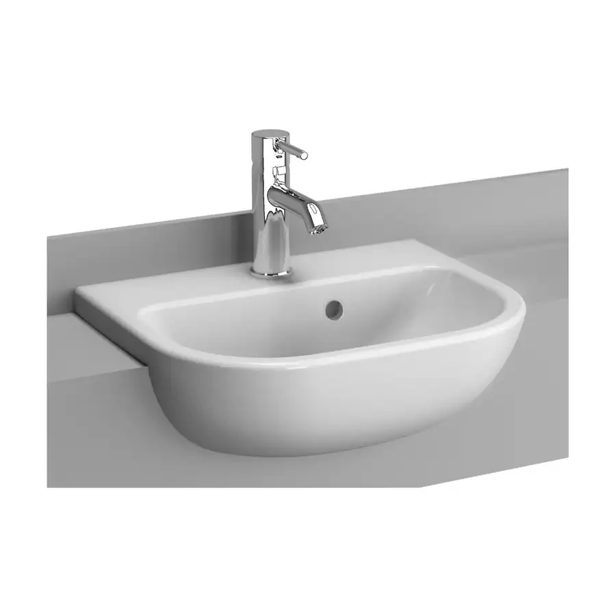 VitrA Semi Recessed Basin VTPB1026 White 165x450x350mm