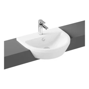 VitrA Semi Recessed Basin VTPB1040 White with Hygiene