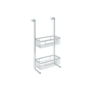 Bathrooms to Love 2-Tier Shower Caddy DIAC0144 with Brass Italian