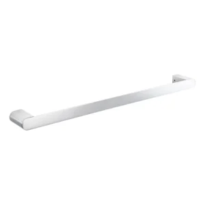 Abode Single Towel Rail ABX1101 Solid Brass Soft Square Wall Fixing
