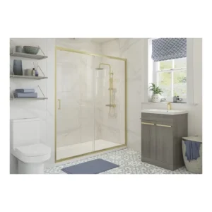 RefleXion Sliding Door DIES1134 Brushed Brass