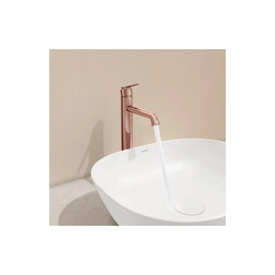 VitrA Tall Basin Mixer Soft Copper Low-Pressure - VTTS1102 - Image 2