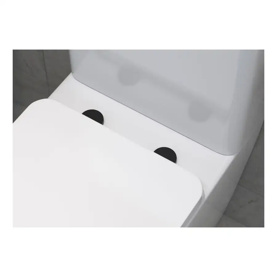 Modish Toilet Seat Cover Caps DIAC0222 Matt Black - Image 2