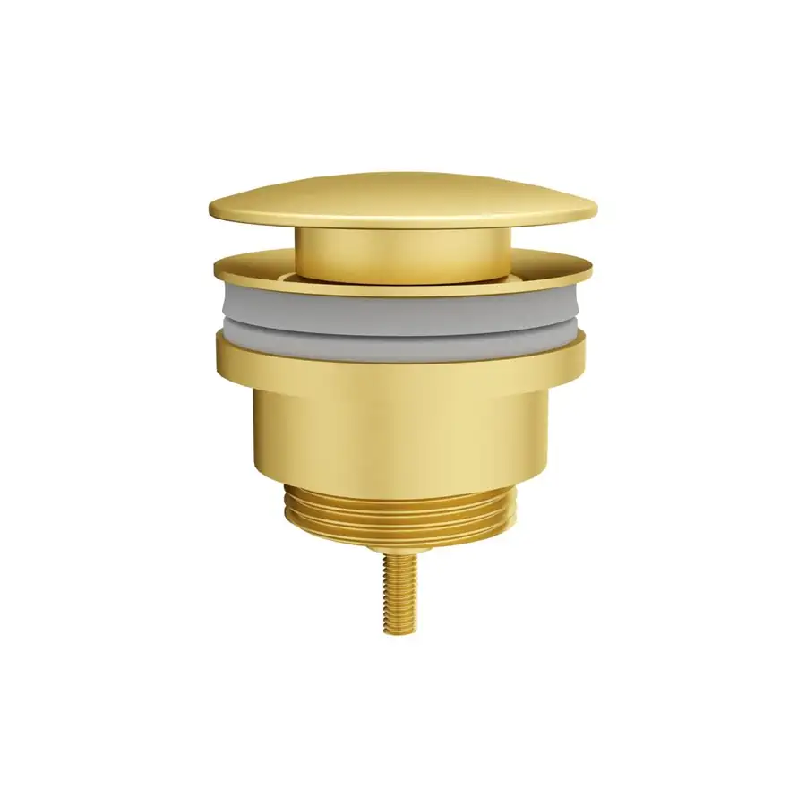 VitrA Basin Mounted Waste Brushed Gold Push-Open with V-Bright - VTTW0110